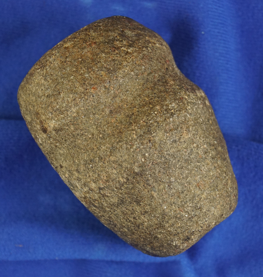 Excellent style 3 5/16" long 3/4 grooved Hammerstone - New Knoxville, Auglaize Co.,  Ohio.