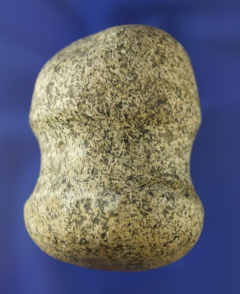 Excellent style and overall polish on this 2 1/4" miniature 3/4 grooved Hammerstone - Ohio.