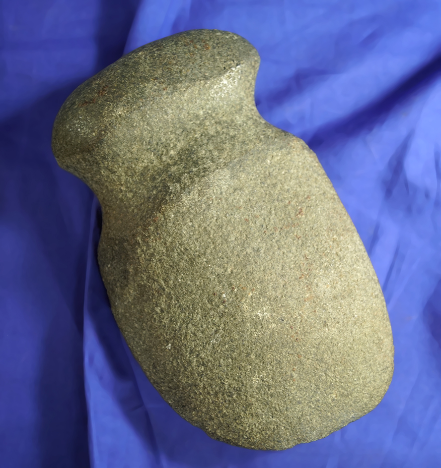 Large and nicely styled 6 3/4" Full Grooved Axe.  Found in Michigan and collected prior to 1950