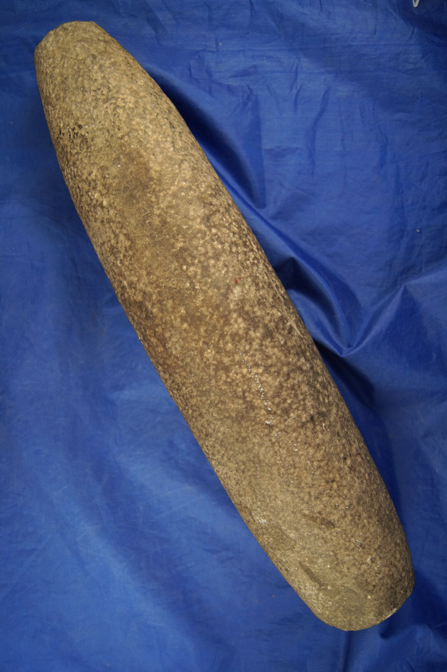 Very large 14 3/4" long Roller Pestle found in Knox Co.,  Ohio.