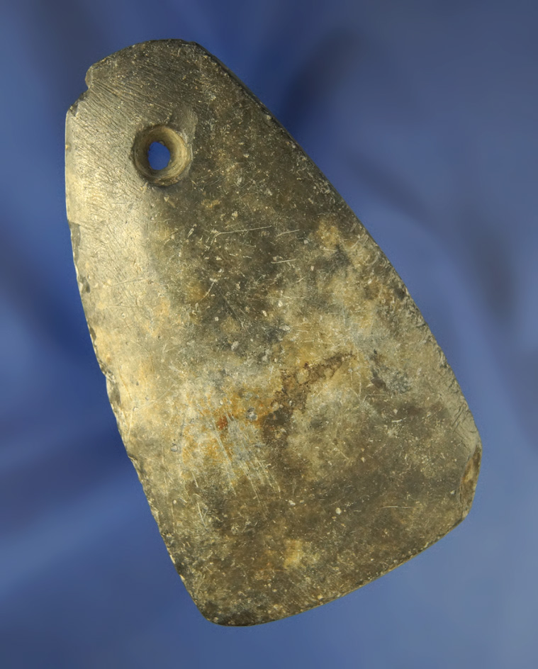 3 3/4" slate Pendant found in Marion Co.,  Ohio.