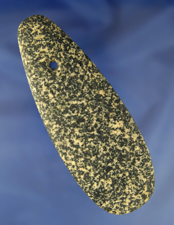 Large and nice! 5 3/8" Hardstone Pendant found in Montgomery Co.,  Ohio. Ex. Wachtel collection.