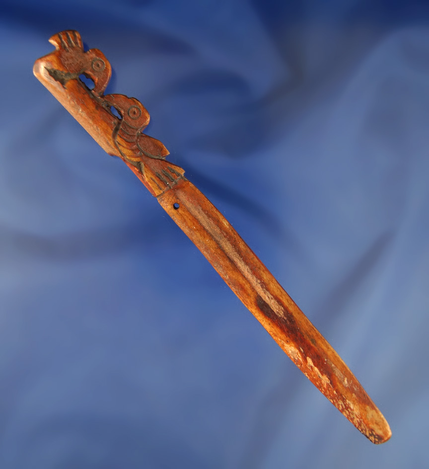 6 1/4" bone Hairpin  found in Peru.