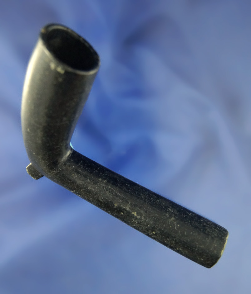 Nice! 3 3/4" long well styled SteatitePipe  in excellent condition found in Indiana.