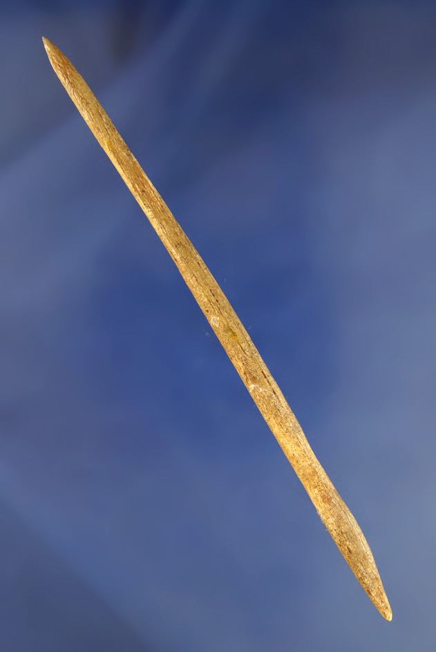 5 1/2" Bi-pointed Hairpin found in Augusta Kentucky. Ex. Phil Cummings collection.