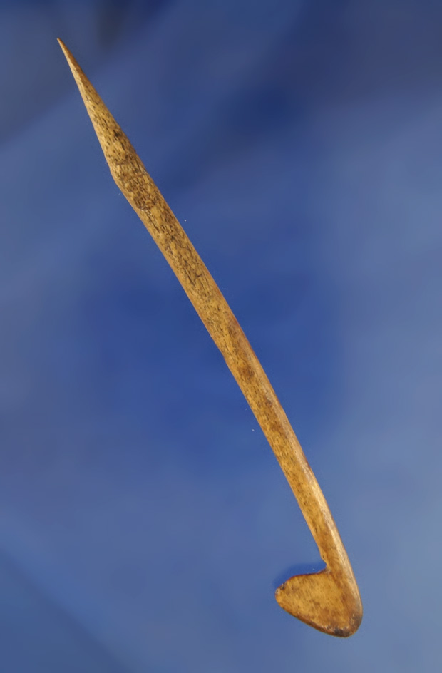 Uniquely styled 5" Bone Awl found in South Dakota.