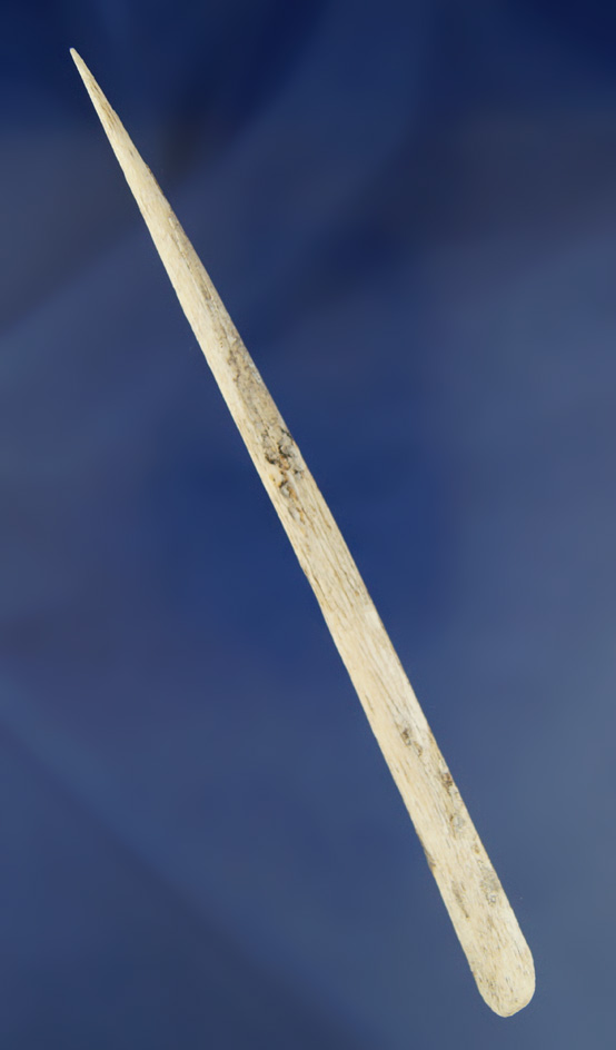 Large 6 1/2" Bone Pin with a needle tip found in southern Georgia.