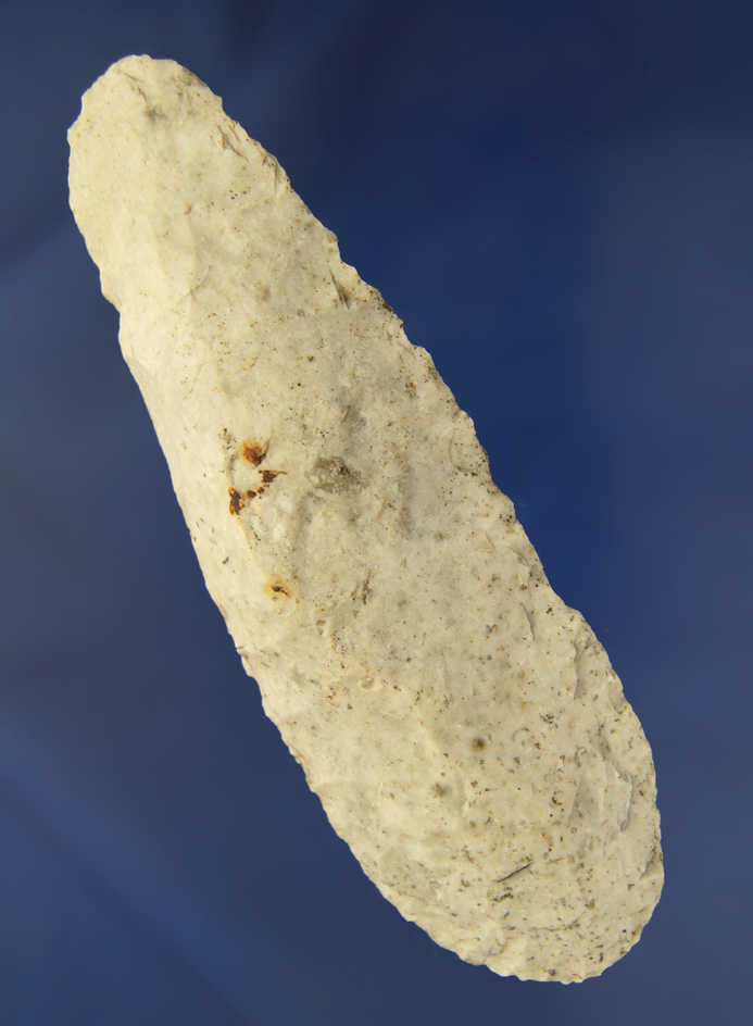 4 11/16" well styled Flint Celt found in Illinois.