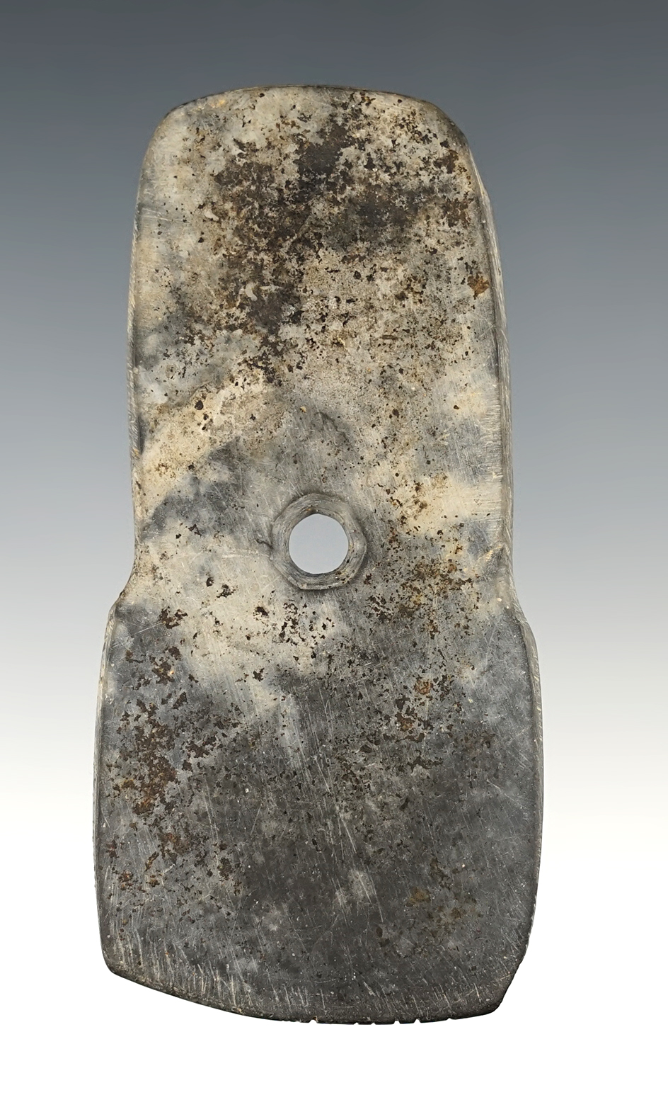 Fine 3 1/2" Shovel Pendant with tallies on the base. Shows excellent age. Stark Co., Ohio. 