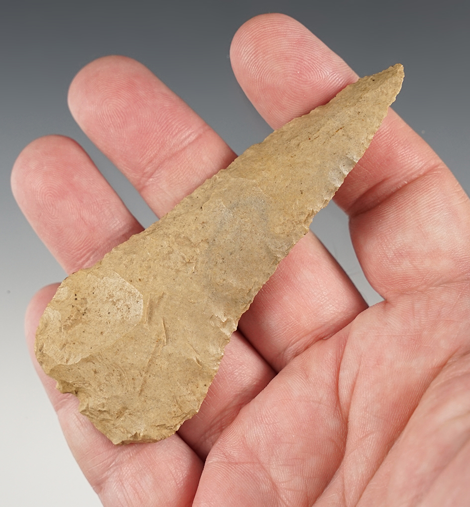 3 3/4" Cobbs Knife that is steeply beveled. Found in Kentucky. Jackson COA.