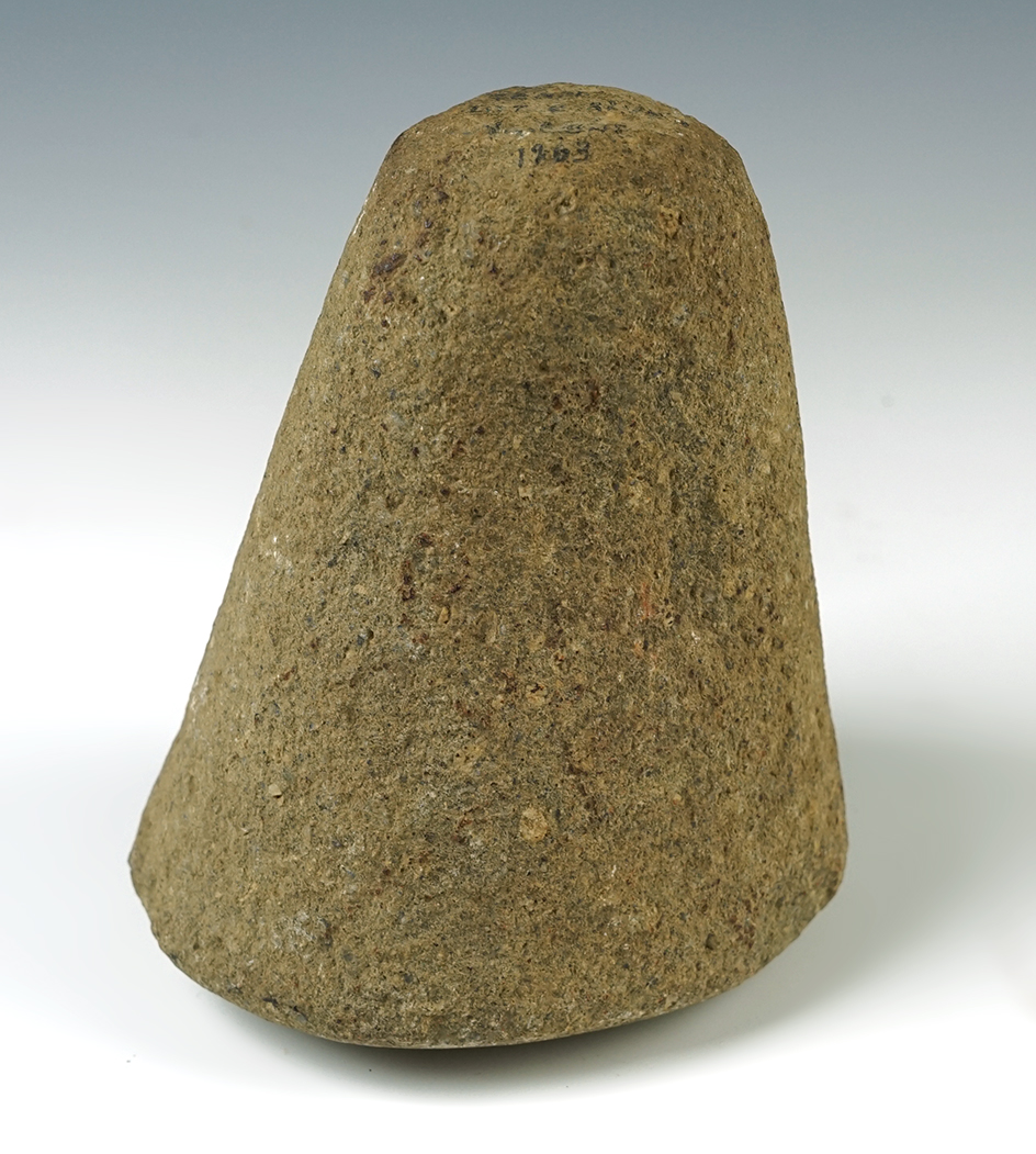5" tall Hardstone Pestle found close to the Little River, Tennessee in 1963.  