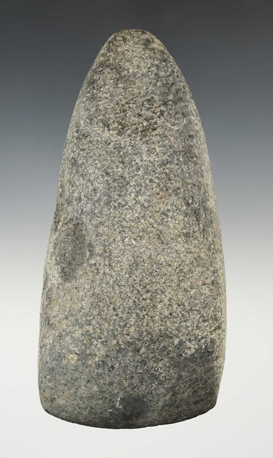 6" Hardstone Celt with a very nice bit. Found in Franklin Co., Indiana.