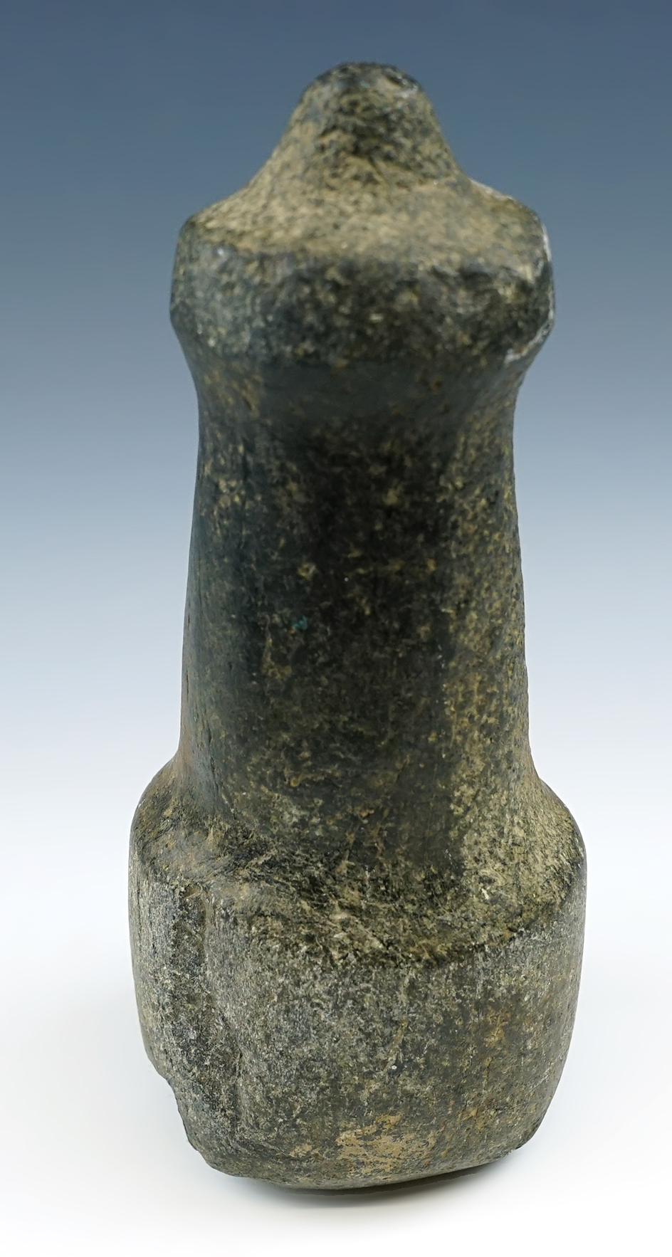 8 3/8" Well styled and heavily patinated hardstone Maul found near the Columbia River.