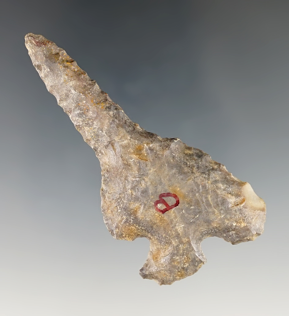 2 13/16" Corner Tang Drill with a restored tip. Rogers and Bennett COA.