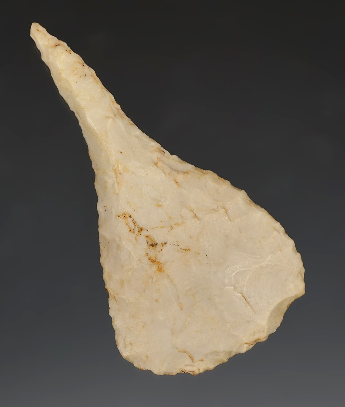 3 9/16" Cobbs Drill found in 1933 by Donald McCarens in Cass Co., Indiana.