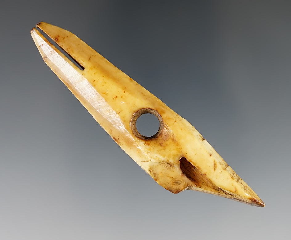 3 1/8" Inuit Harpoon Toggle found in Alaska. Comes with a Bennett COA.