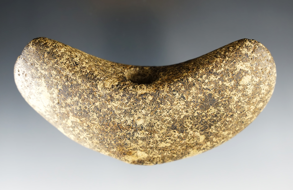 Superb 4 3/8" Hardstone Crescent Bannerstone - Henry Co., Tennessee. Pictured.