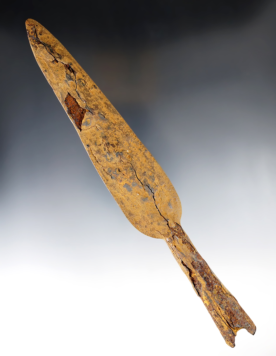 9 7/8"  Roman Spear Blade dated  to the 2nd Century A.D.