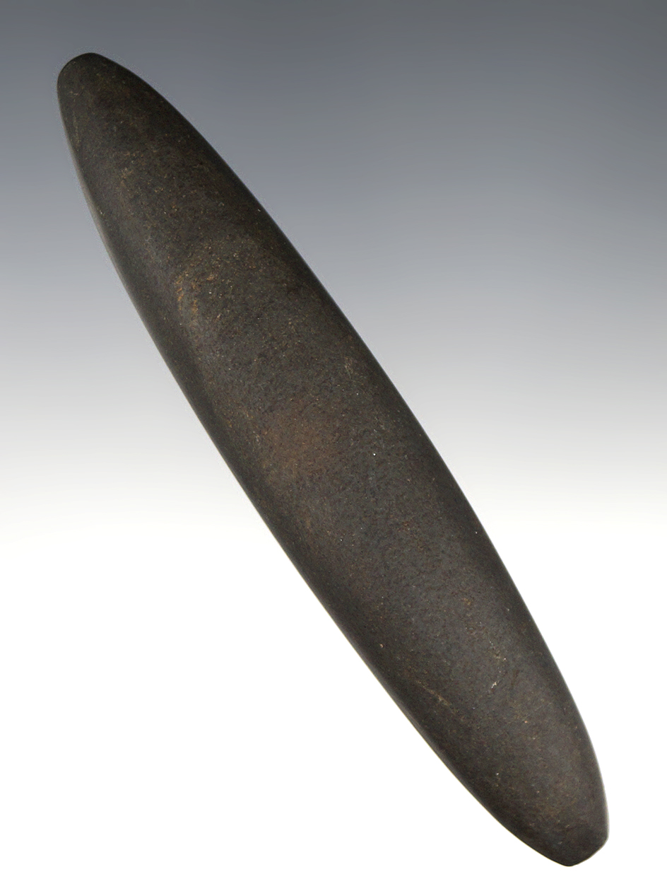 4 5/16" Elliptical Bar Atlatl Weights found in Ohio in very nice condition.