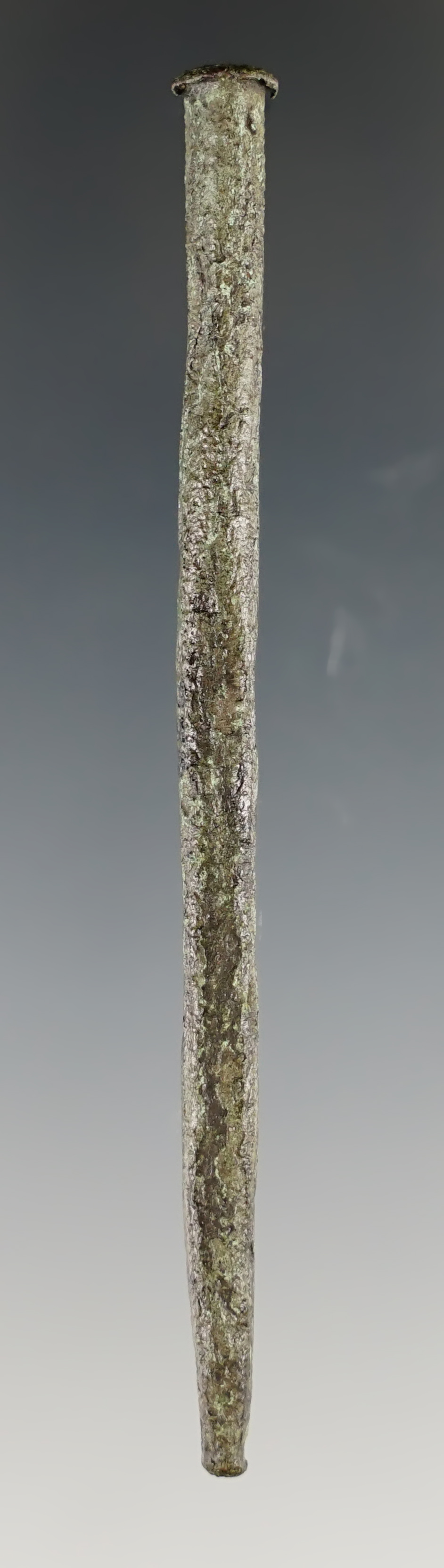 3 3/8" Native Copper pin found in Portage Co., Wisconsin.