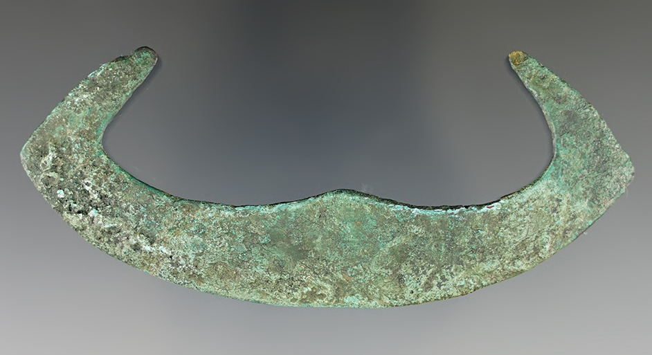3 15/16" Copper Knife recovered in Green Lake Co., Wisconsin.