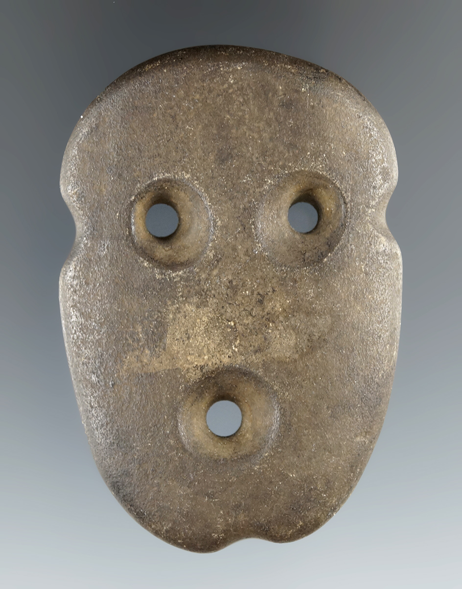 2 1/2" southern style perforated ornament made from stone.