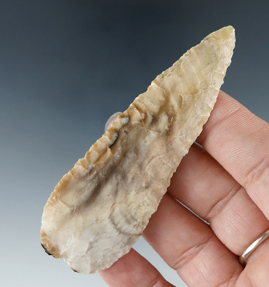 3 1/4" Great Basin Knife made from attractive multicolored Jasper. Found in Lovelock Valley, NV.