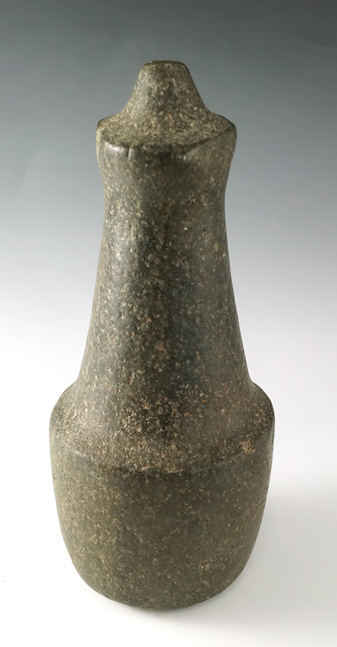 9" tall Columbia River Maul. This is a massive form of a bottle maul with a nipple top.