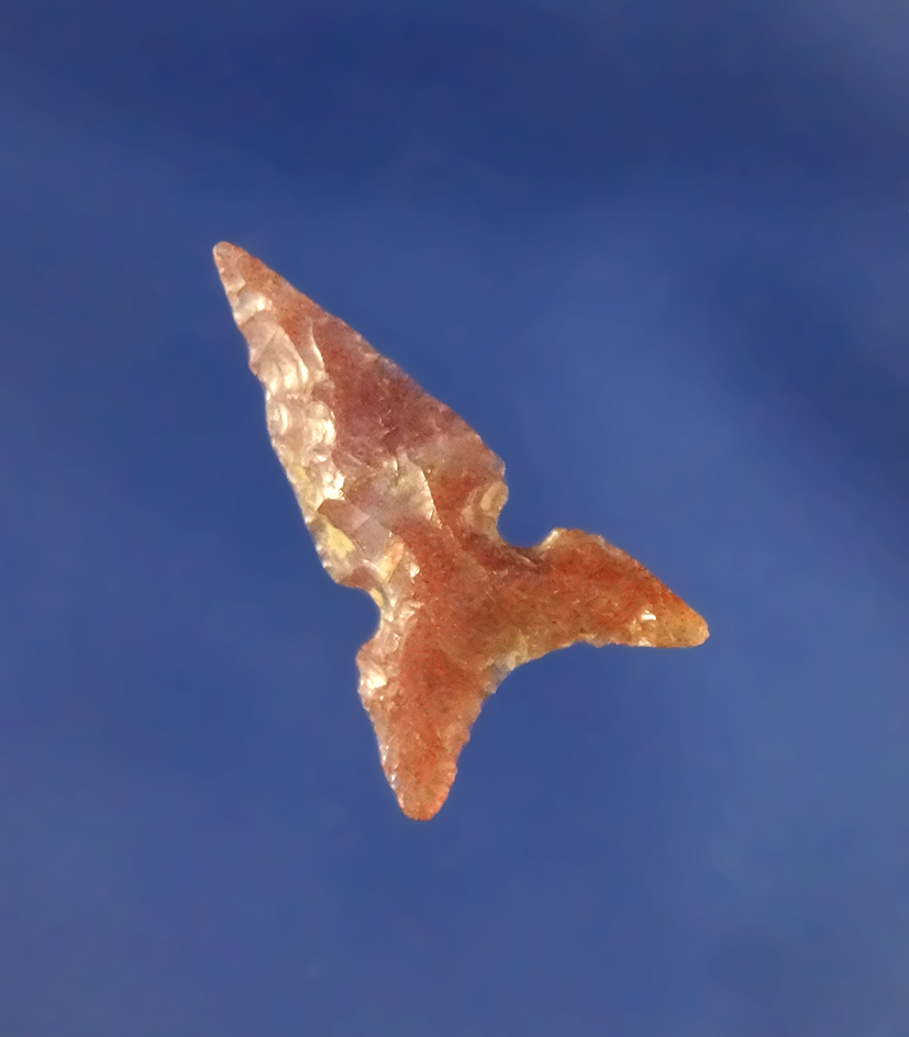 15/16" Sidenotch Gempoint made from beautiful pink Chalcedony found near Columbia River.