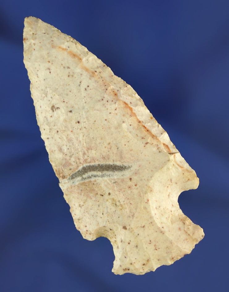 3 1/8" attractive Hopewell found in Illinois.