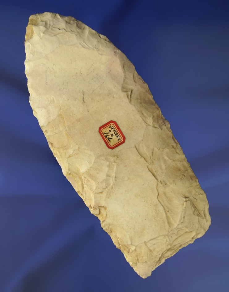 Large 6 1/8" Burlington chert Wadlow found in Jersey Co.,  Illinois