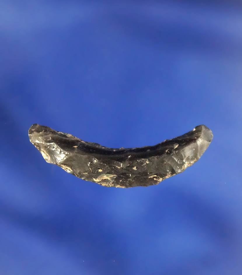 Very rare 1 3/16" Obsidian Nose Ornament found on the Oregon side of the Columbia River Gorge.