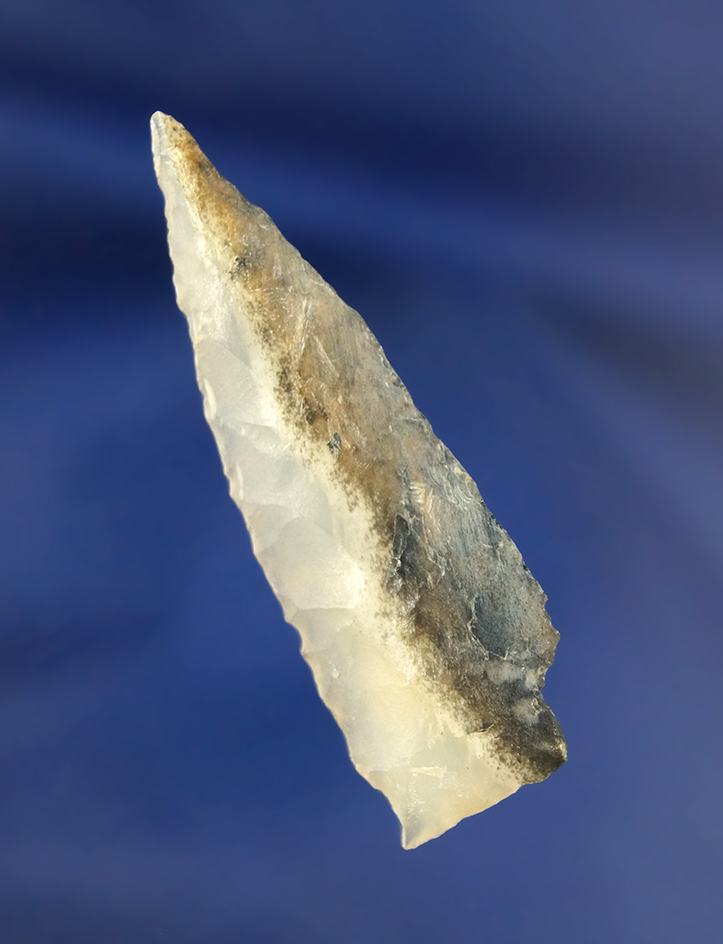 Exceptional material quality! 2 1/8" Knife made from highly translucent Agatized Wood - Oregon