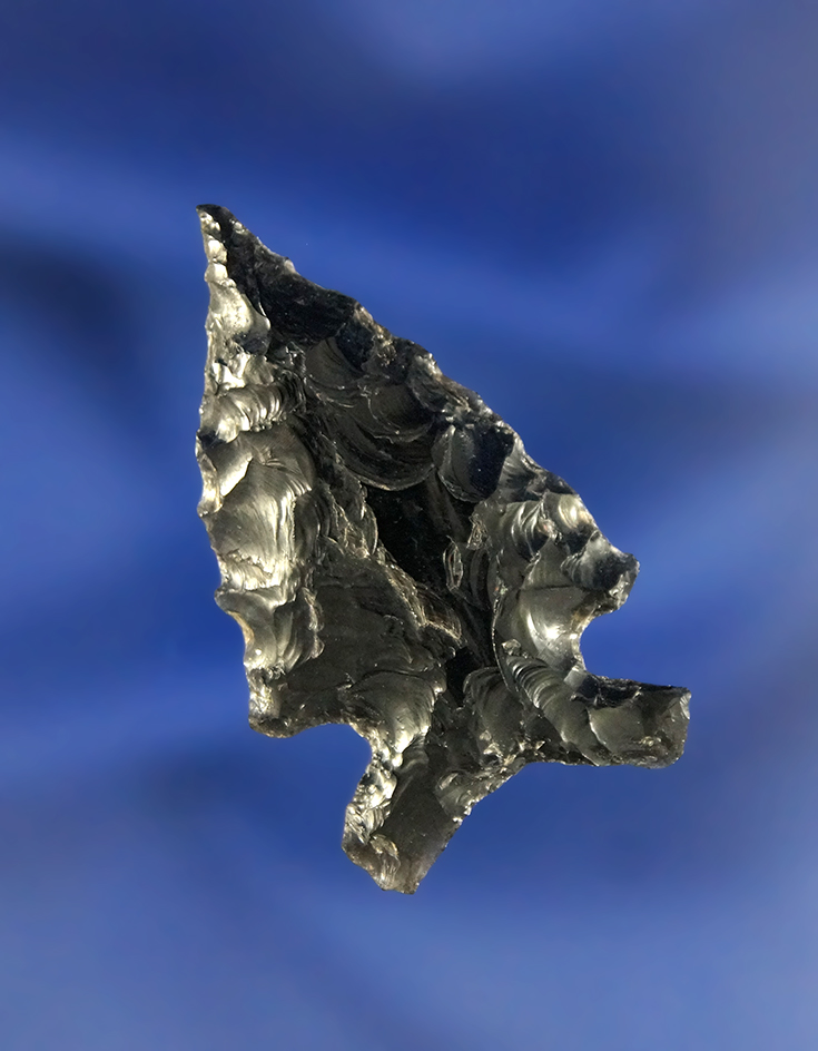 1 9/16" Bitterroot made from Obsidian with a nice needle tip found in Oregon.