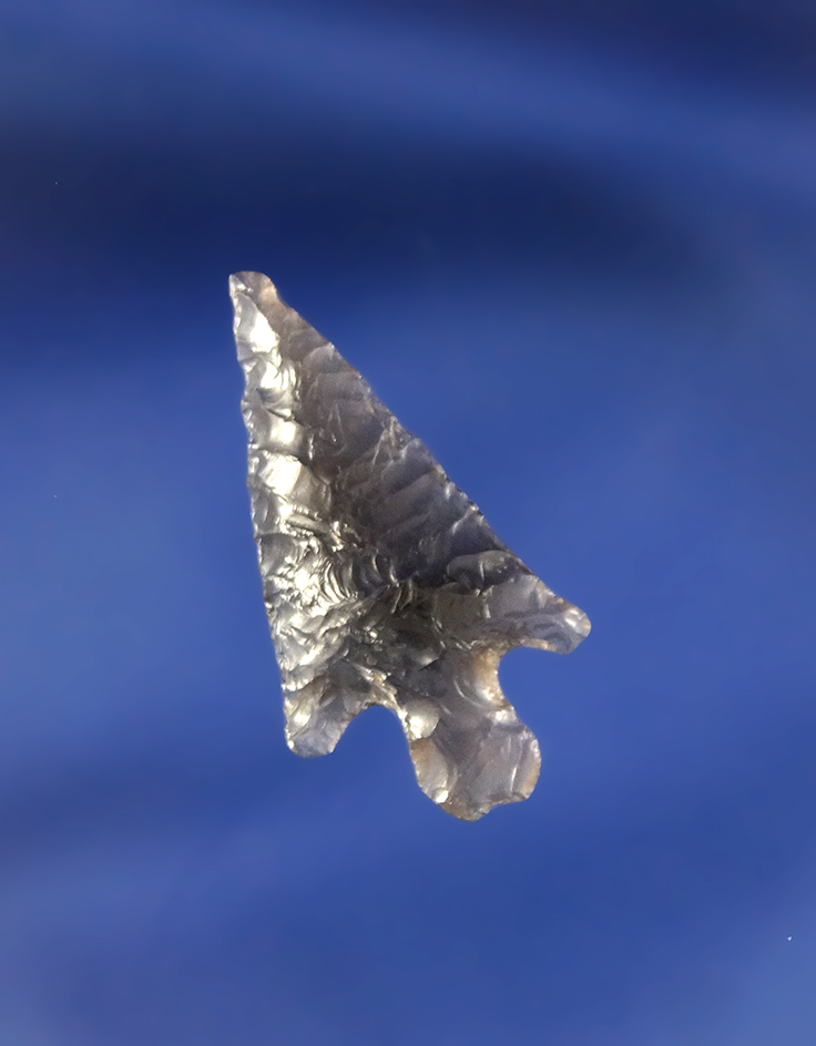 1 1/16" highly translucent Obsidian Rose Spring found in Lake County Oregon in the 1950s – 1970s.