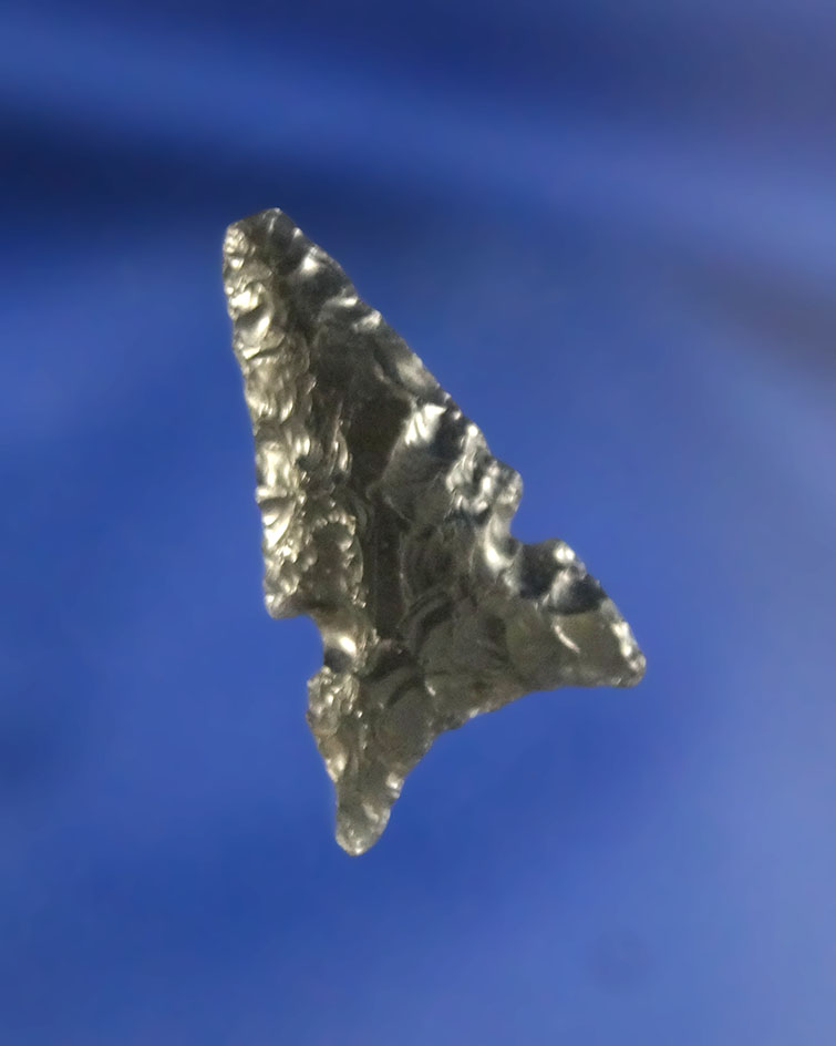 1 1/16" Obsidian Desert Sidenotch found in Oregon.