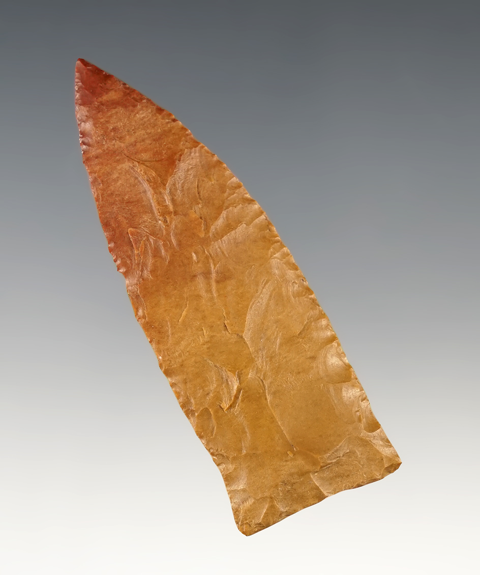 2 13/16" Tennessee Copena made from colorful flint.