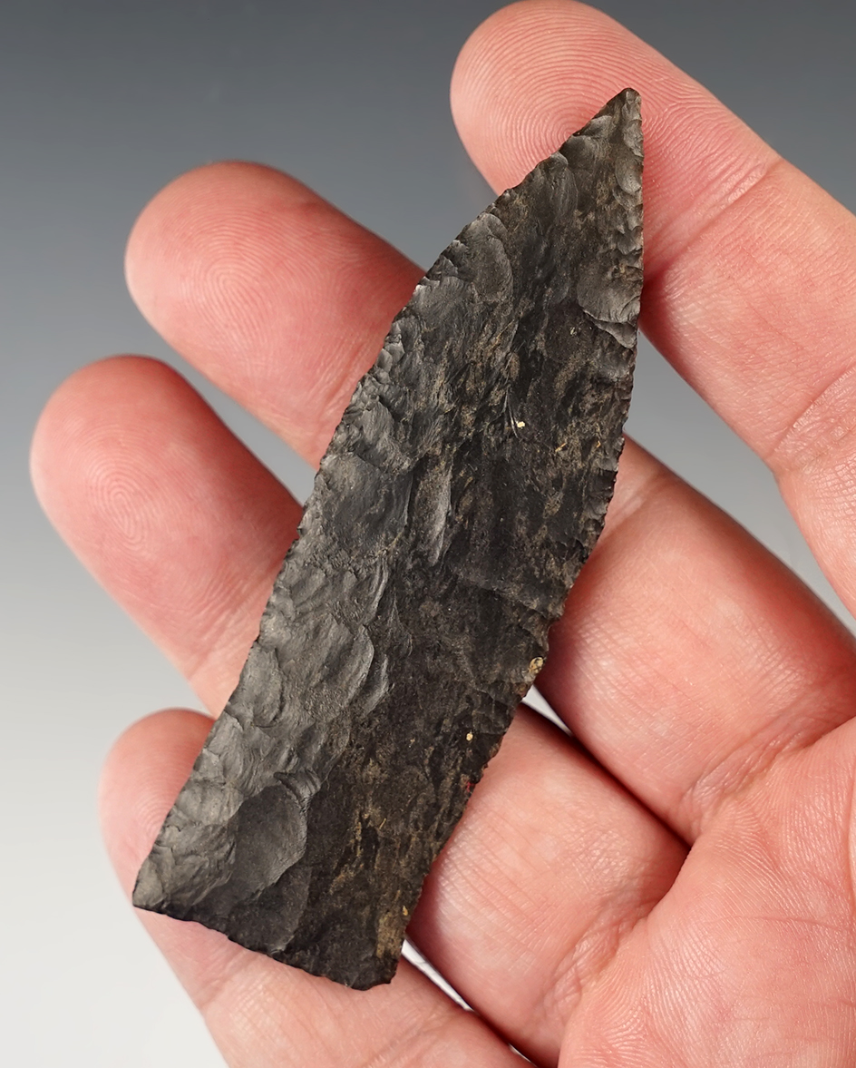 3 1/4" Copena with nice flaking. Found in Hardin Co., Tennessee.