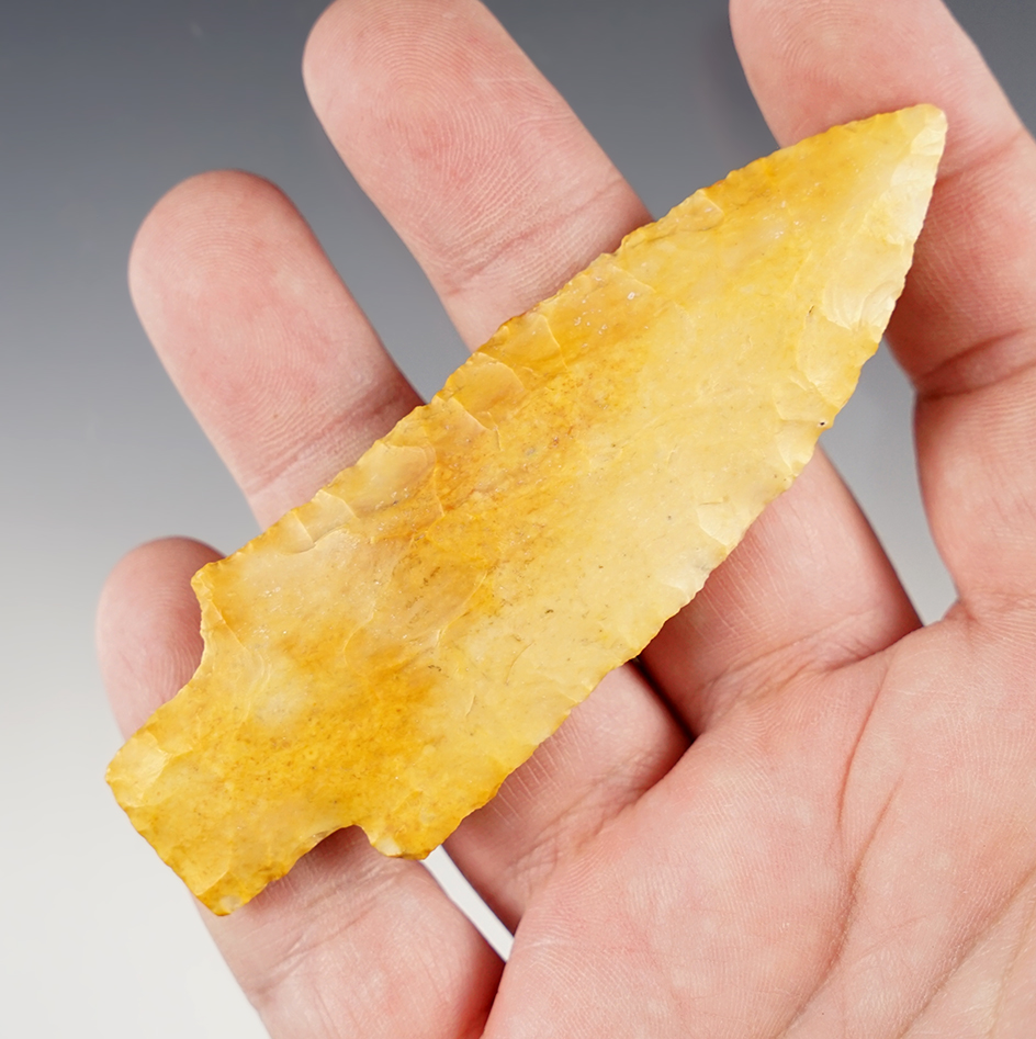 Well made 3 7/8" Etley found around Milan, Missouri. Ex. Steve McCabe collection. 