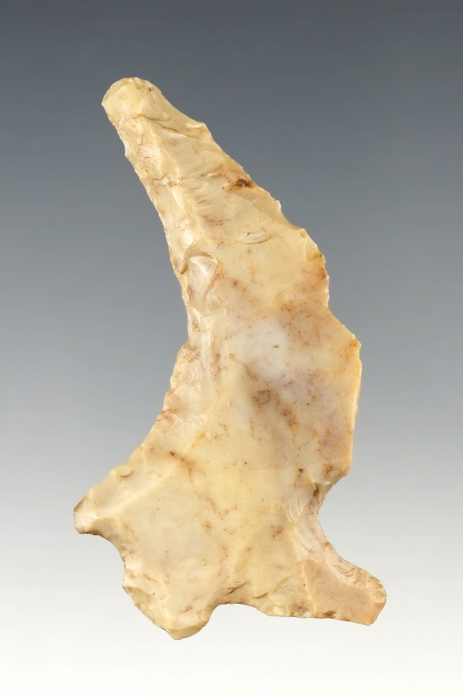 2 1/2" Paleo Uniface Multi-tool made from Flint Ridge Flint. Found in Ohio.