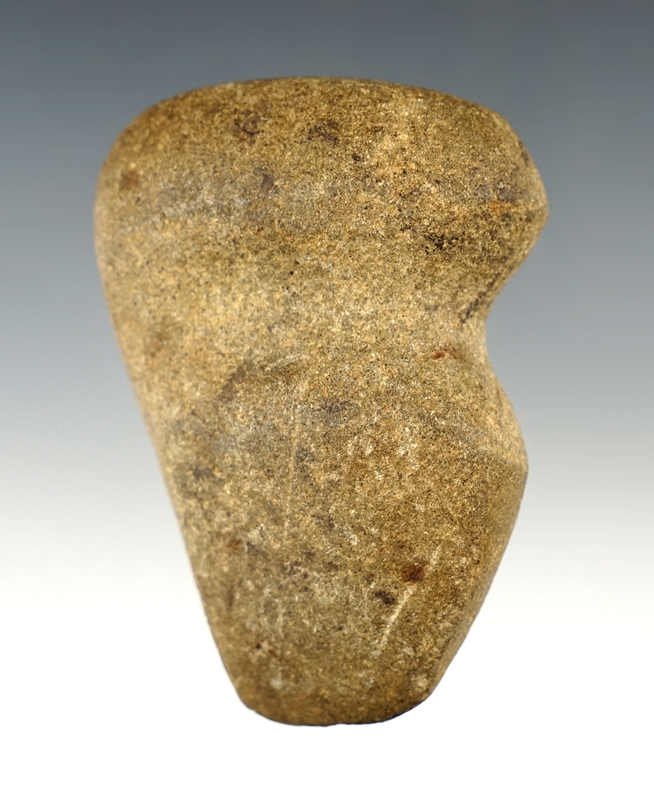 Miniature 2 7/8" long 3/4 Groove Axe in great condition. Found in Madison Co., Ohio.