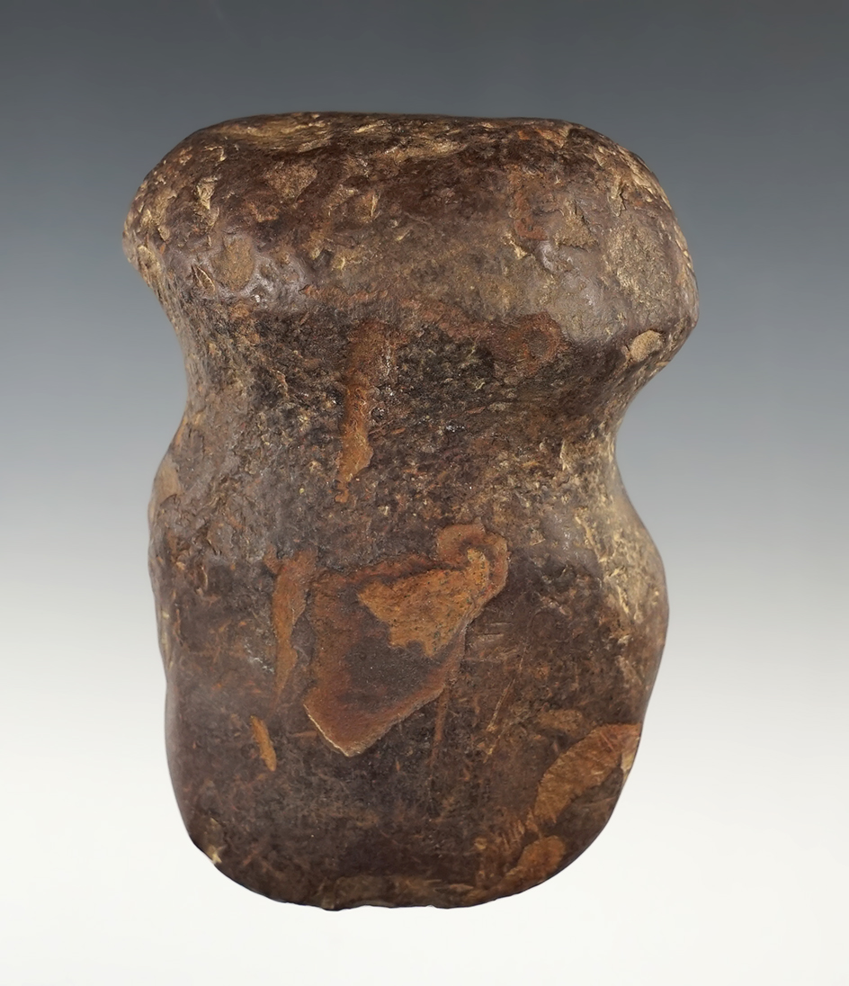 3 5/8" long Full Groove axe made from Hematite. Found in Ross Co., Ohio. 