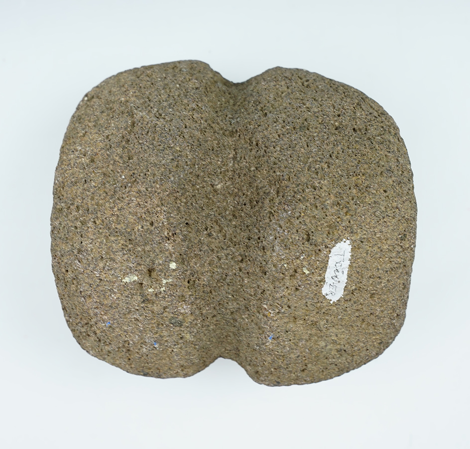 Classic style 5" wide Full Grooved Weight with a tie-knot divot found in Klickitat Co., Washington.