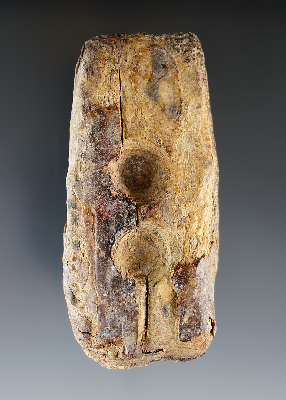 3 9/16" Inuit Fire Starter made from whale bone and found in Alaska.