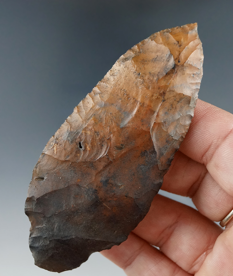 Heavy River patina on this 3 5/8" Thonotossasa from an old North Florida collection.