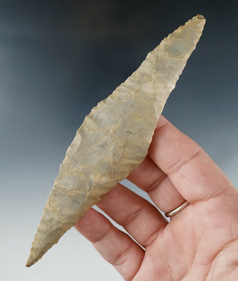 5 1/4" Harahey knife found in Oklahoma.