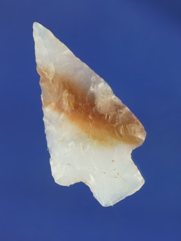 1" Wallula made from highly translucent white & gold agate found by Norma Berg - Columbia River