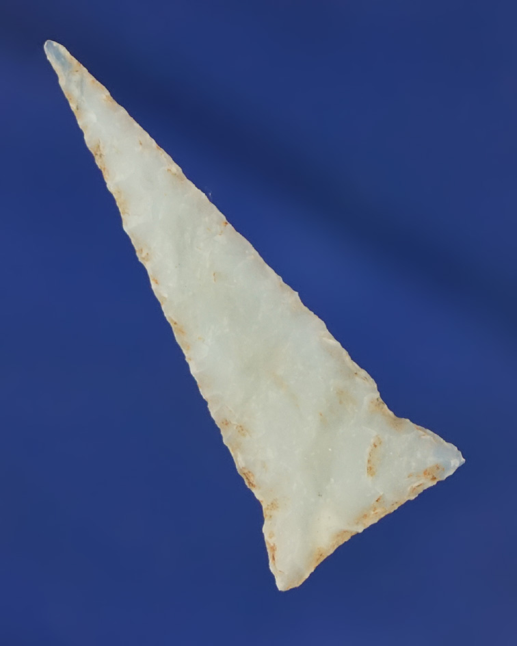 Excellent style and flaking on this 1 7/16" sidenotch Arrow point - Hay Hollow, Arizona by Syl Egan.