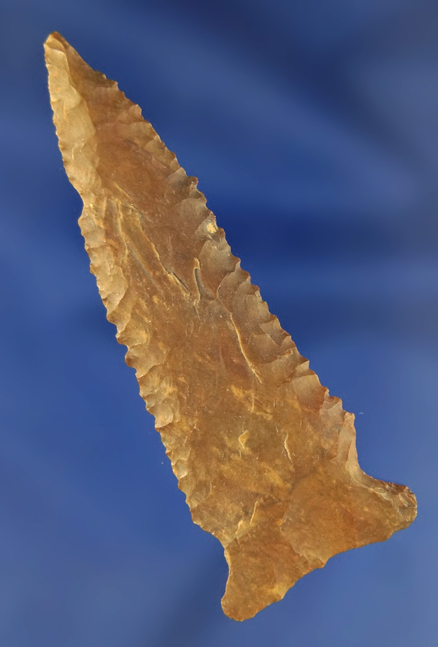 Nicely flaked 2 3/4" Greenbrier found in Tennessee.