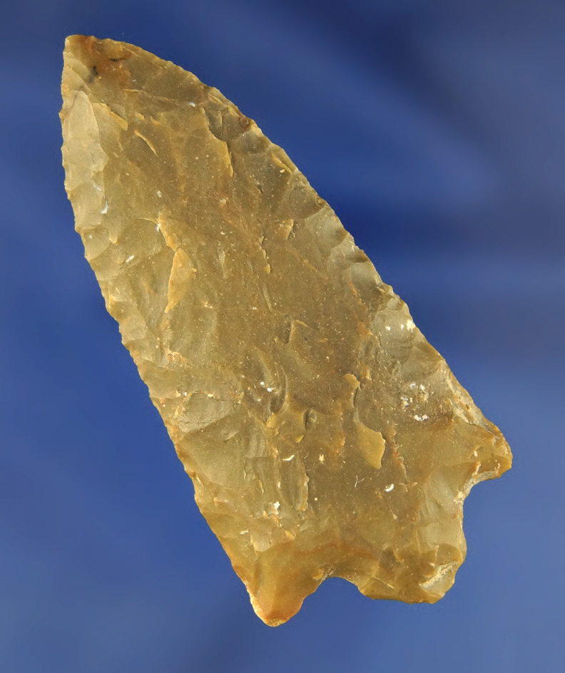 2 11/16" woodland Stemmed Point that is heavily patinated found the Kentucky.